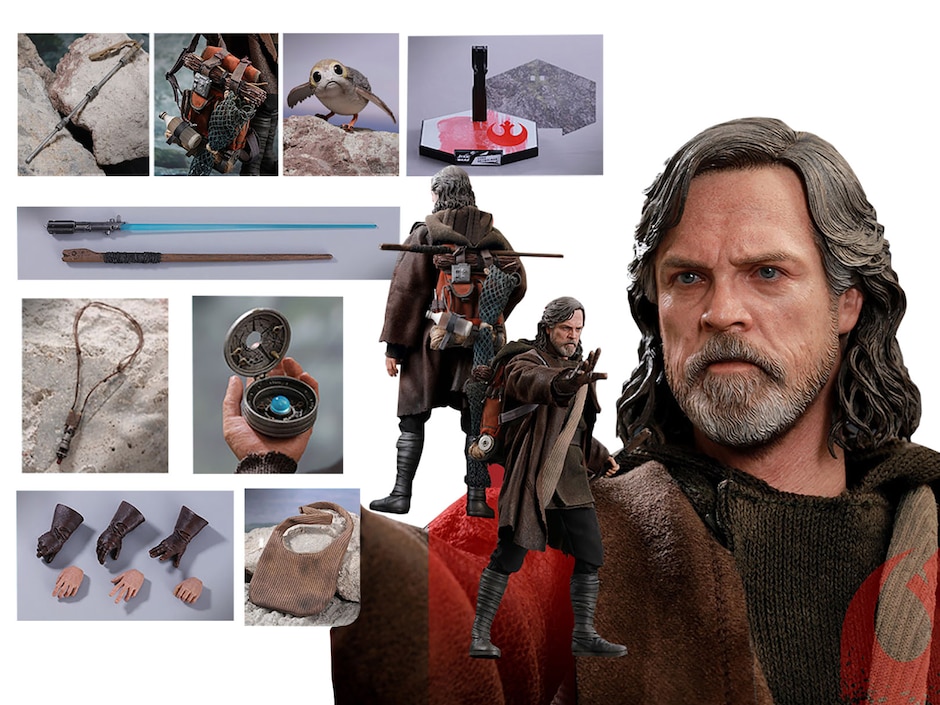 Figura de acción articulada Star Wars deluxe Hot Toys con luz