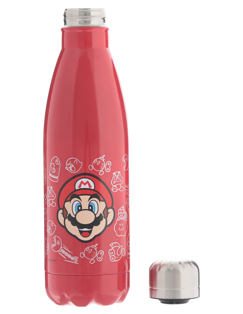 Botella de agua Nintendo mario bros de acero unisex