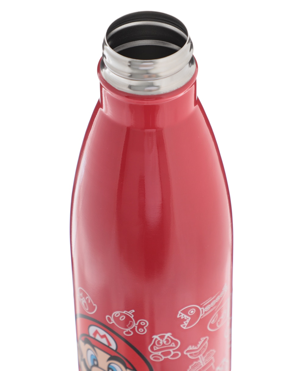 Botella de agua mario bros de acero unisex