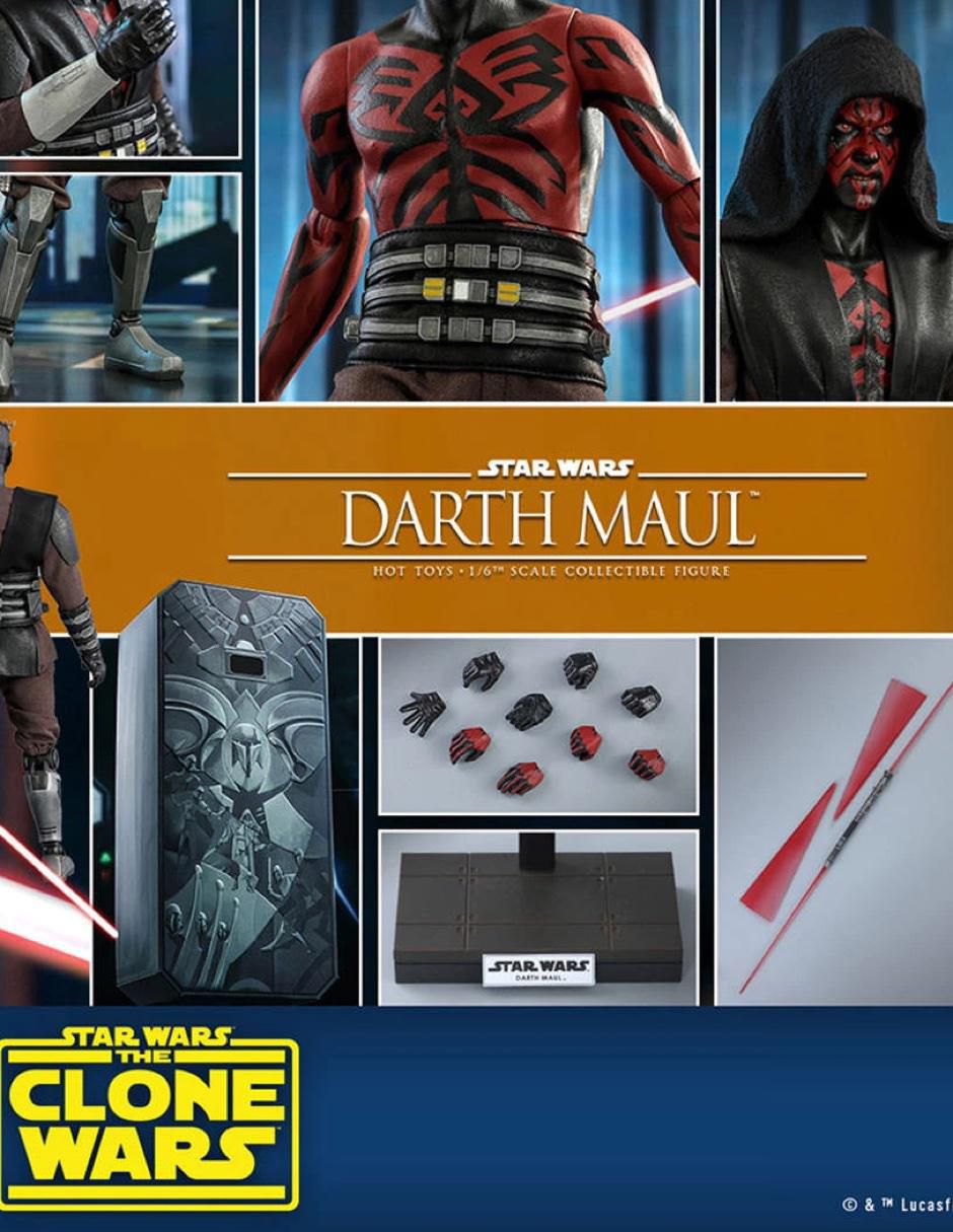 Figura de colección Star Wars: The Clone Wars Darth Maul deluxe
