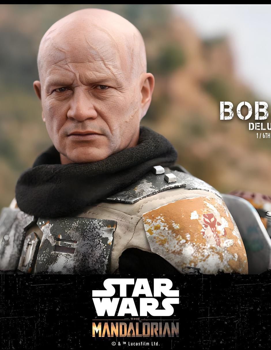 Figura de colección Star Wars The Mandalorian Boba Fett deluxe