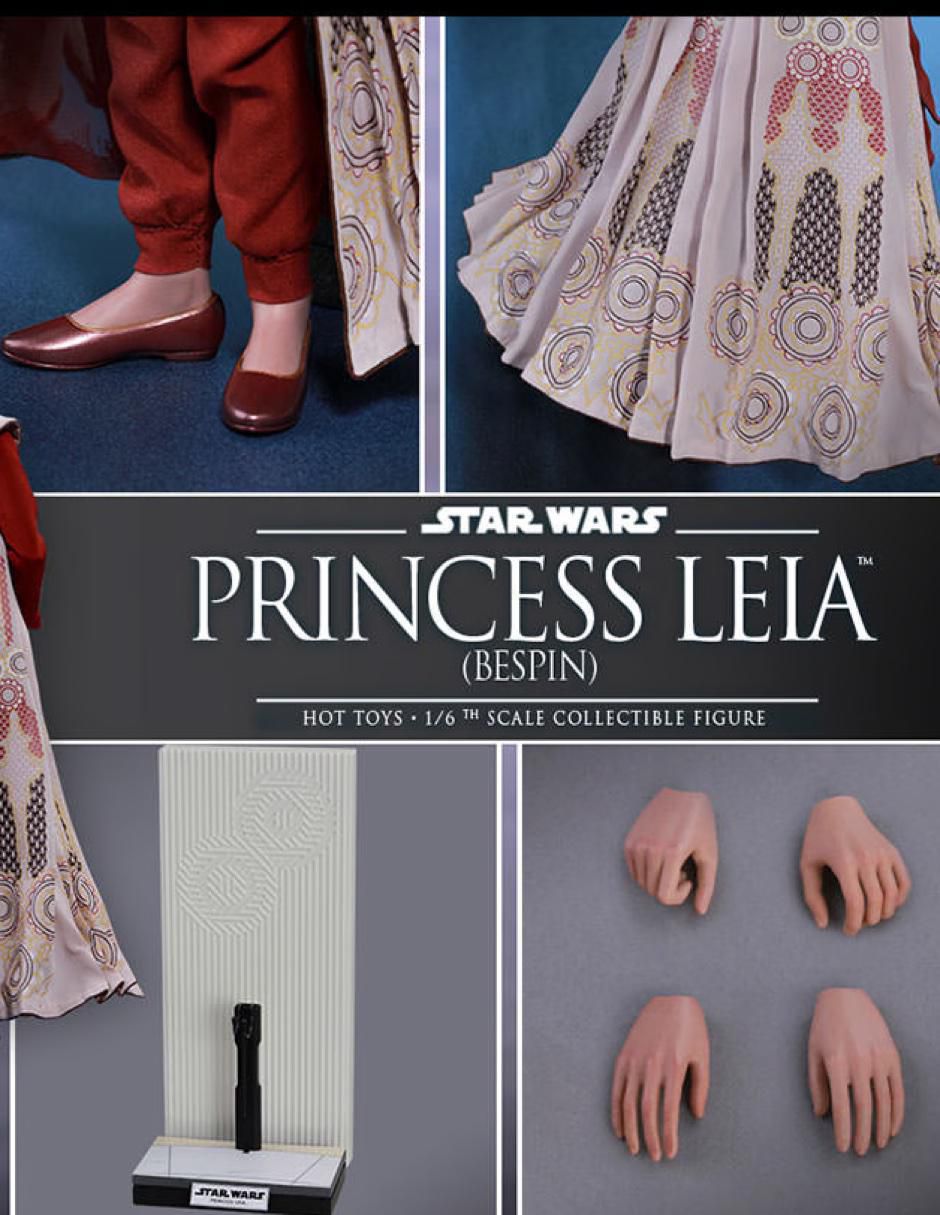 Figura de colección Star Wars The Empire Strikes Back Princesa Leia Organa deluxe