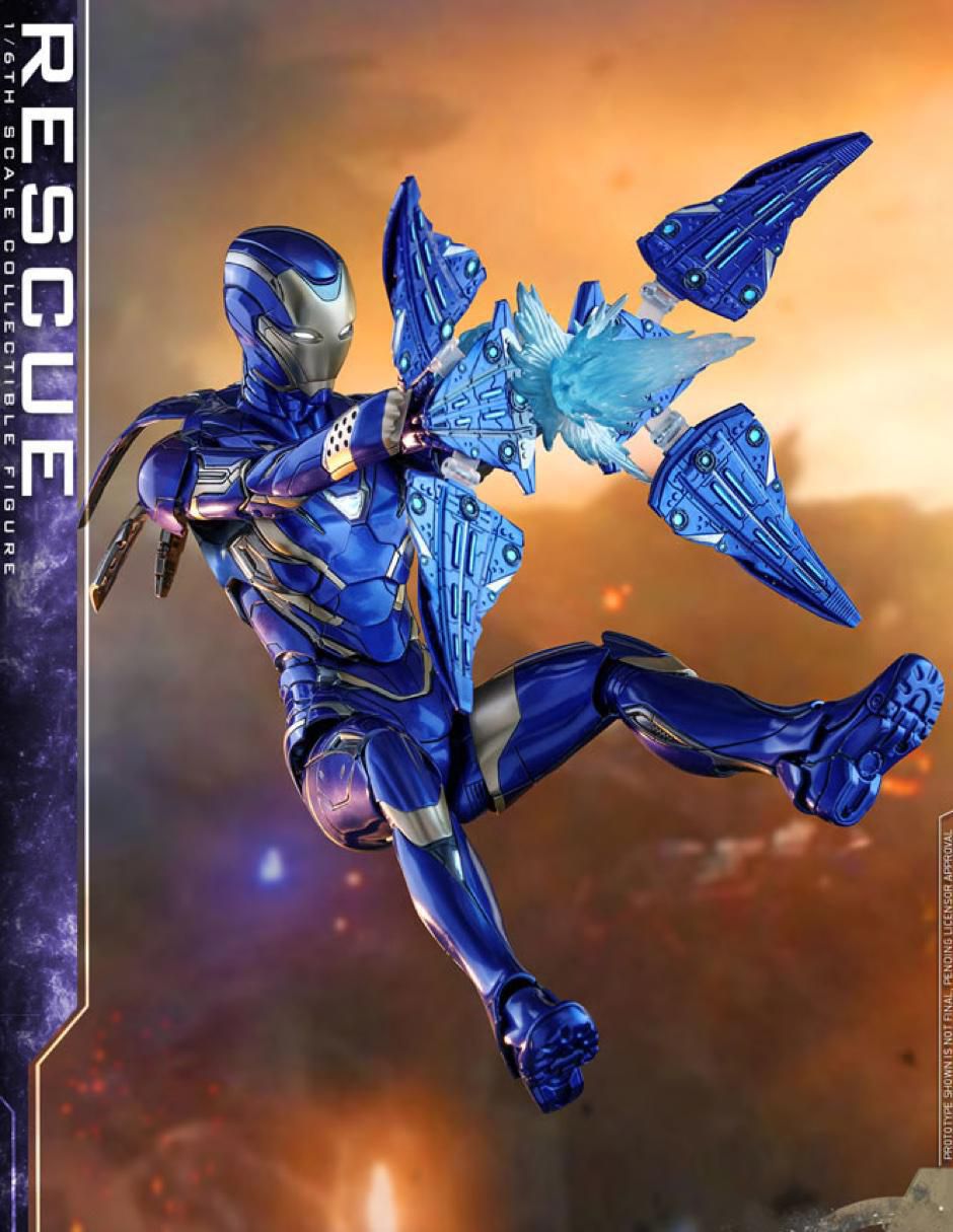 Figura de colección Marvel Avengers Endgame Rescue deluxe con luz 5