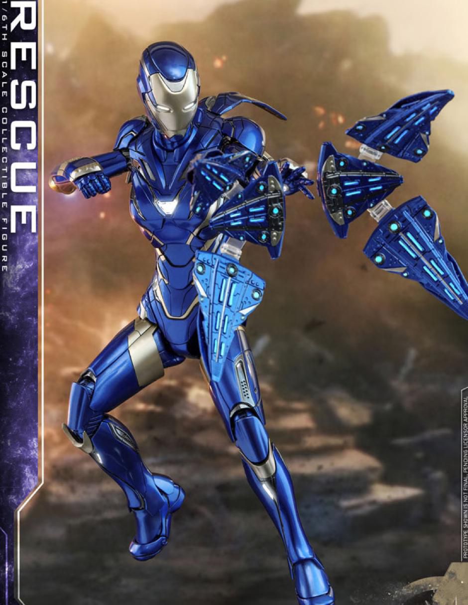 Figura de colección Marvel Avengers Endgame Rescue deluxe con luz