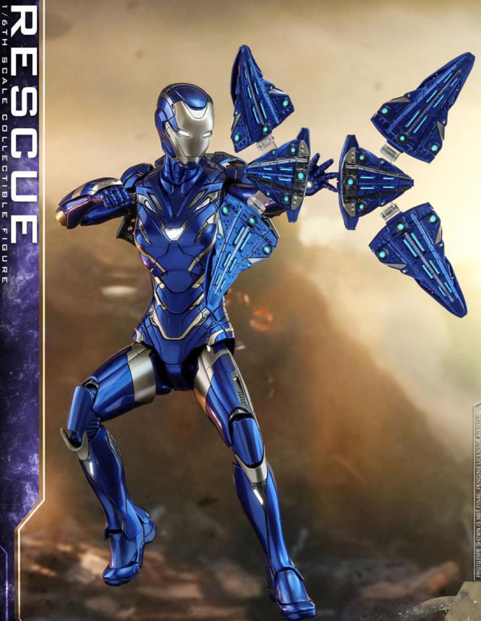 Figura de colección Marvel Avengers Endgame Rescue deluxe con luz