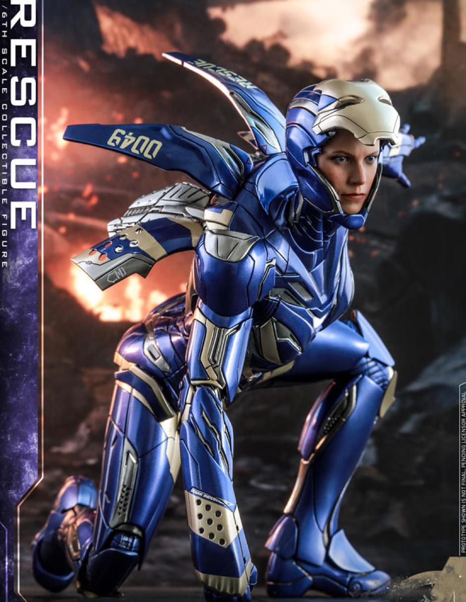 Figura de colección Marvel Avengers Endgame Rescue deluxe con luz