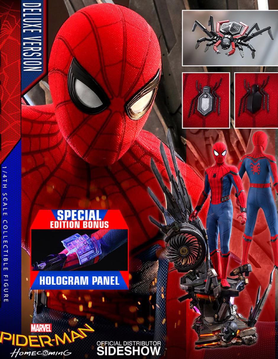 Figura de colección Marvel Spider-Man Homecoming especial con luz 7