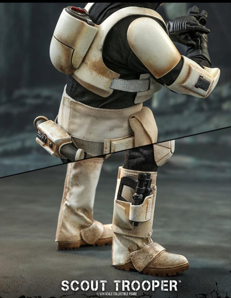 Figura de colección Star Wars The Mandalorian Scout Trooper deluxe