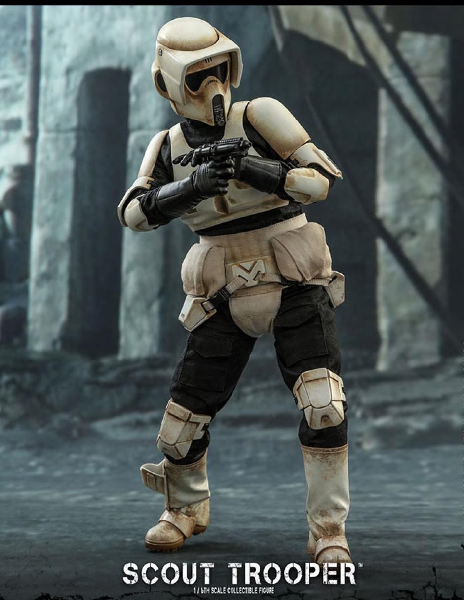 Figura de colección Star Wars The Mandalorian Scout Trooper deluxe