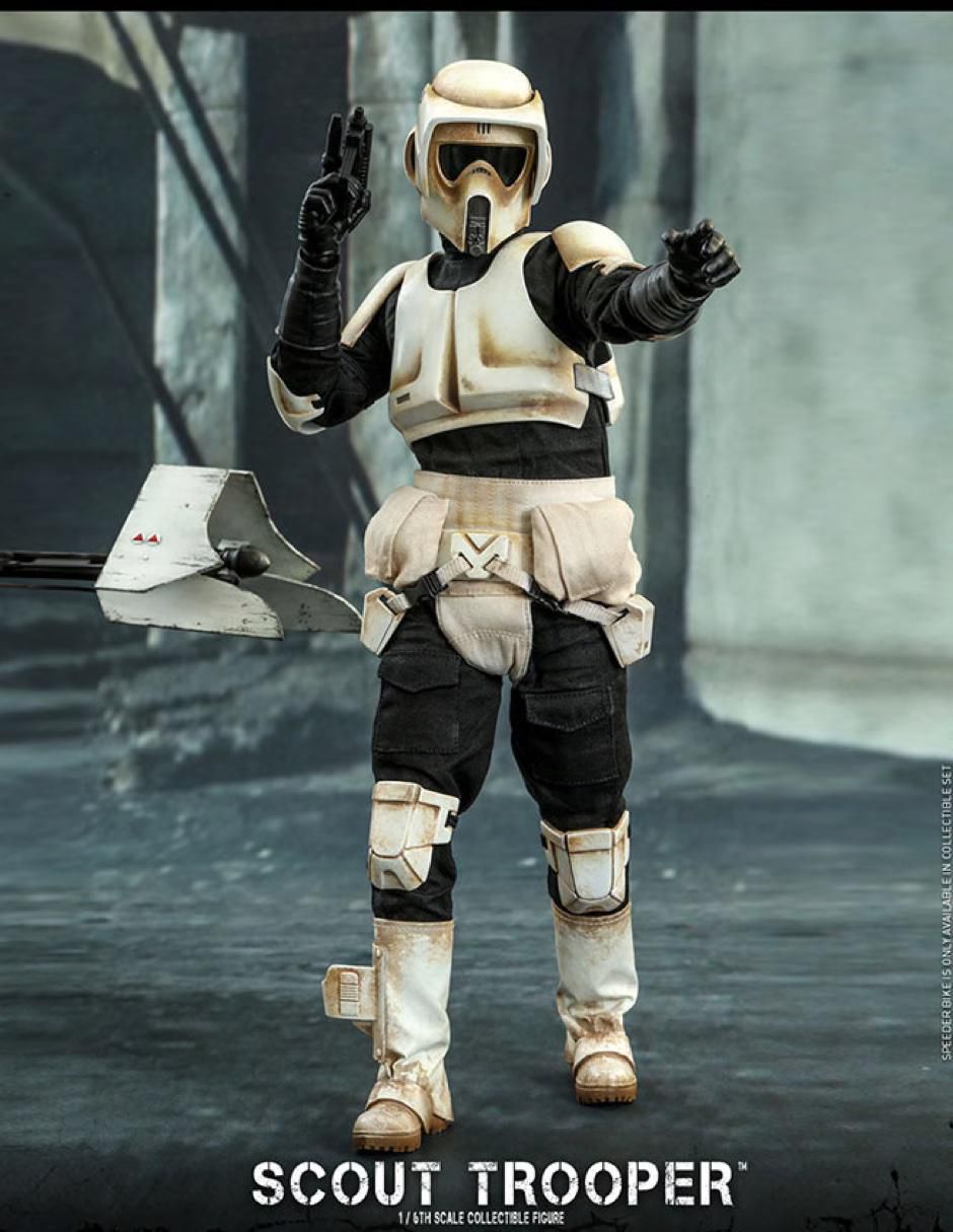 Figura de colección Star Wars The Mandalorian Scout Trooper deluxe 6