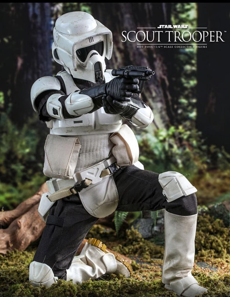 Figura de colección Star Wars Scout Trooper deluxe