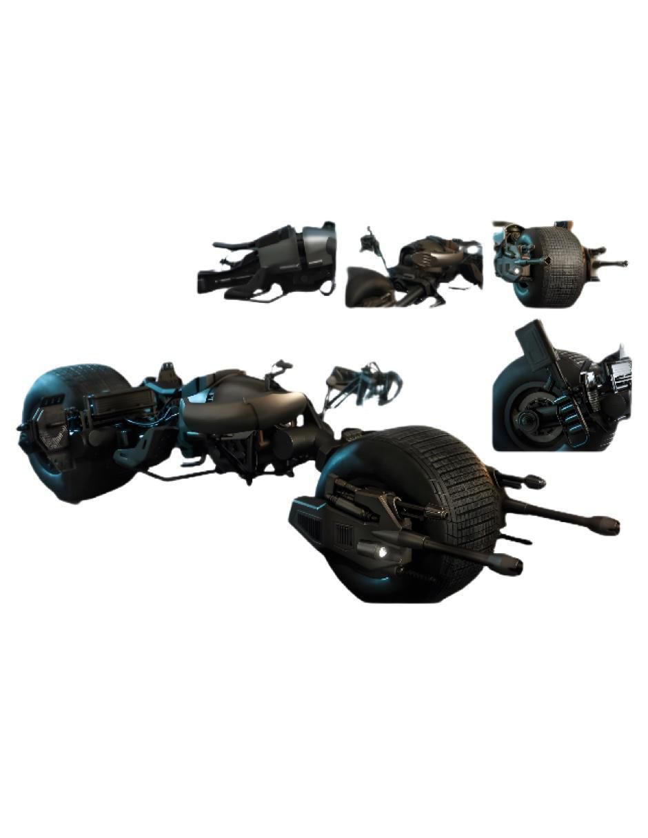 Motocicleta Hot Toys bat-pod Batmobile