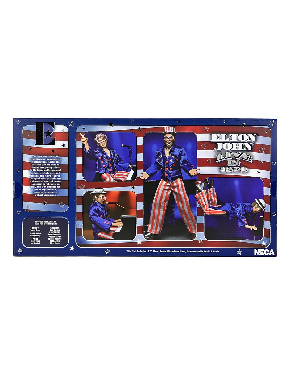 Figura de colección articulada Elton John Live in 1976 ultimate articulado