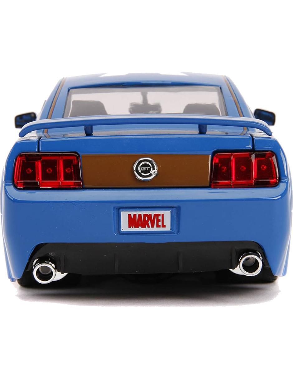 Automóvil deportivo Jada Toys ford mustang gt 2006 Capitán América