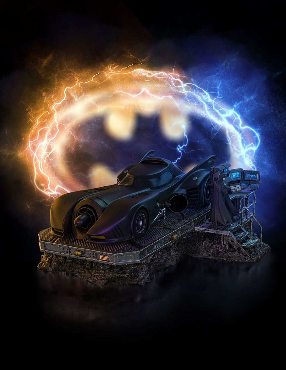 Escultura Iron Studios Batmobile