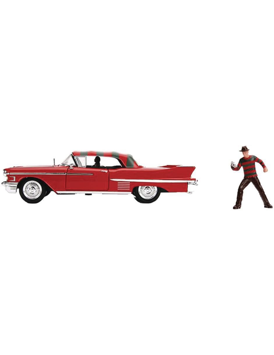 Vehículo a escala cadillac 1958 Freddy Krueguer 1