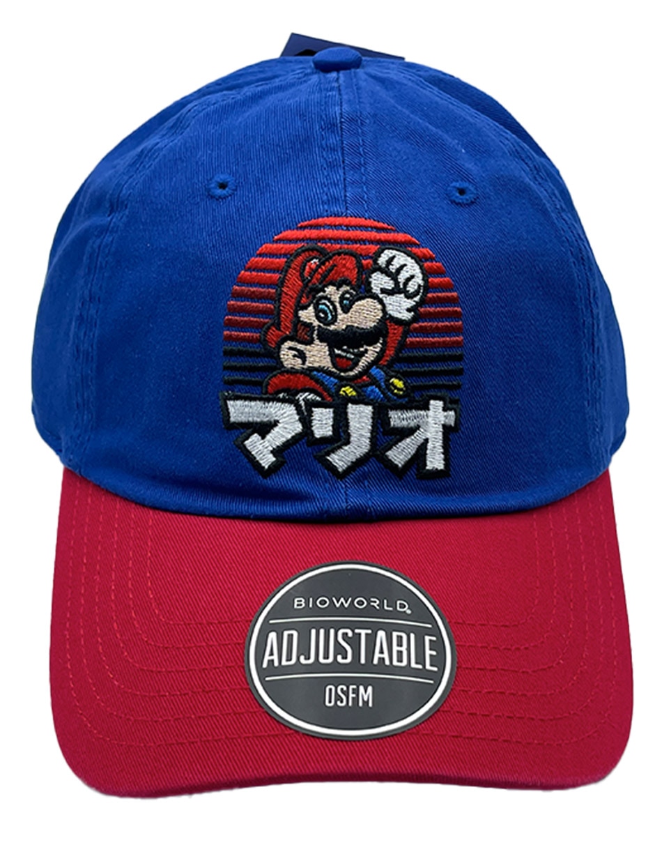 Gorra con visera curva correa ajustable Kanji Super Mario infantil 5
