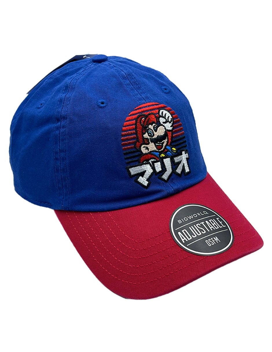 Gorra con visera curva correa ajustable Kanji Super Mario infantil 6