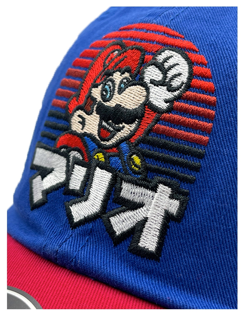 Gorra con visera curva correa ajustable Kanji Super Mario infantil 7