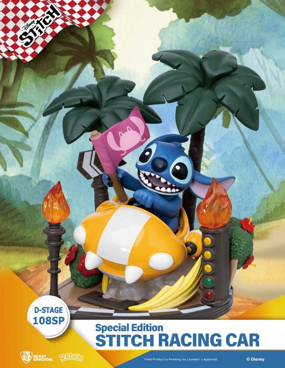 Figura de colección Stitch Stitch Rancing Car Especial Beast Kingdom 5