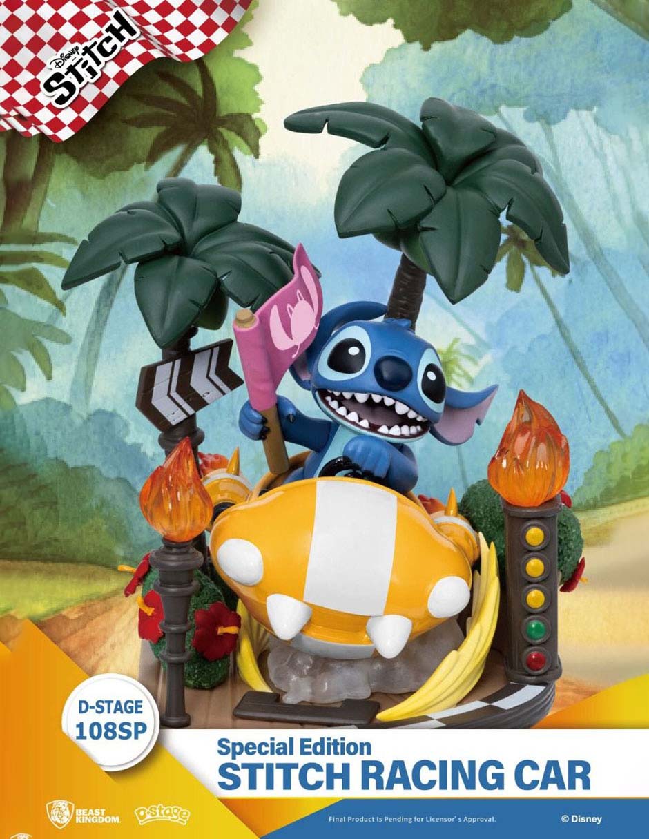 Figura de colección Stitch Stitch Rancing Car Especial Beast Kingdom 6