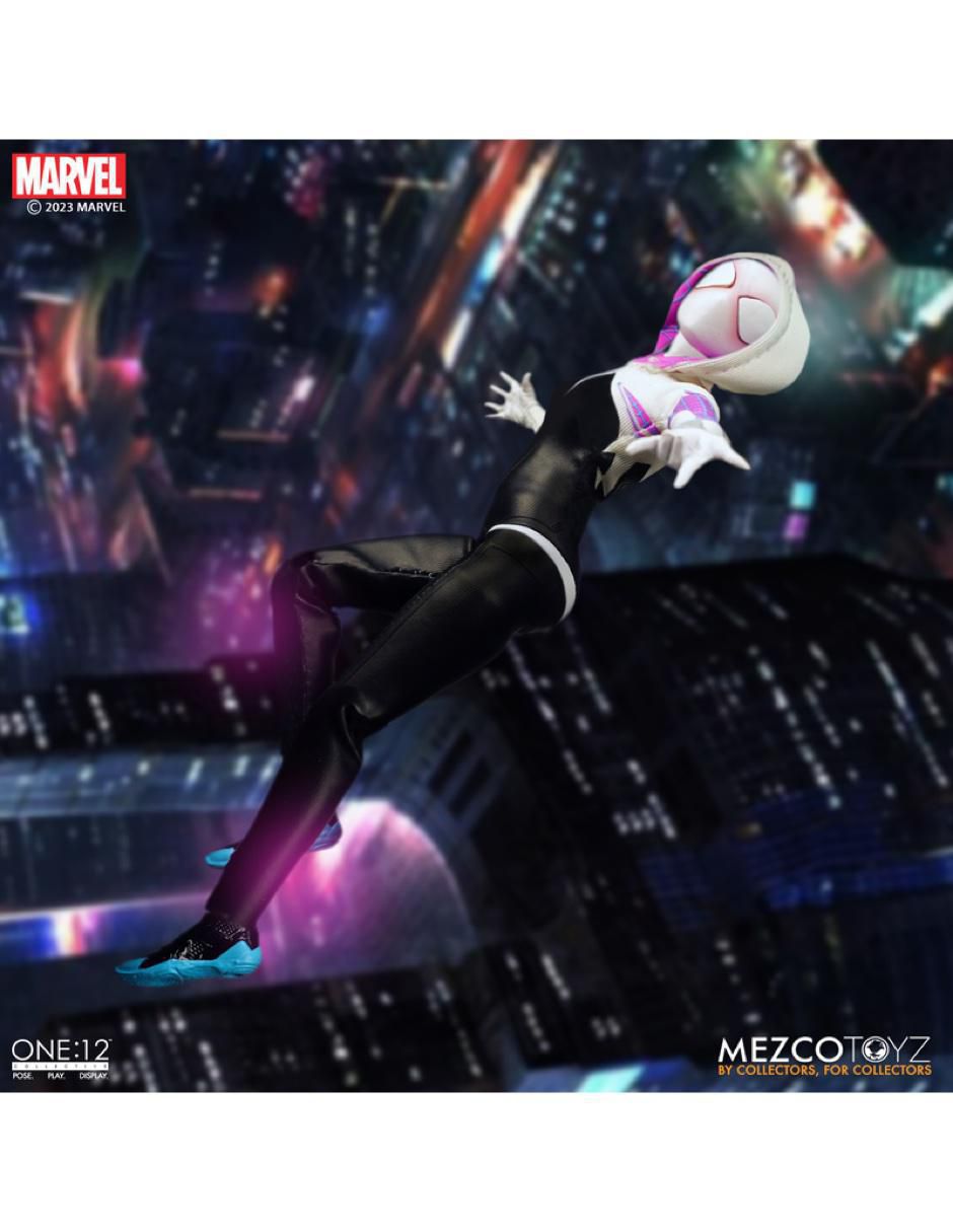 Figura de colección articulada Spider-Man Across the Spiderverse Ghost-Spider Deluxe 11