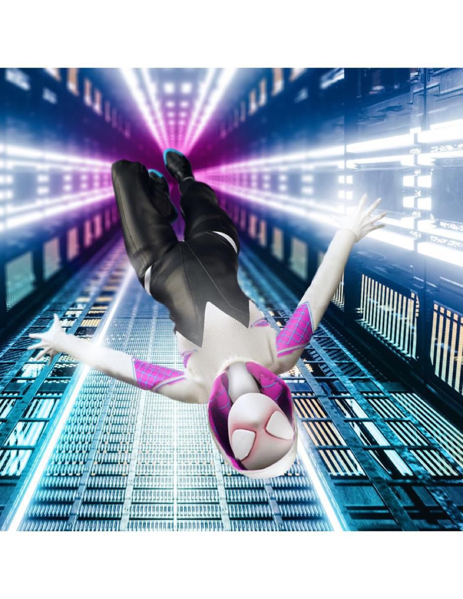 Figura de colección articulada Spider-Man Across the Spiderverse Ghost-Spider Deluxe 3