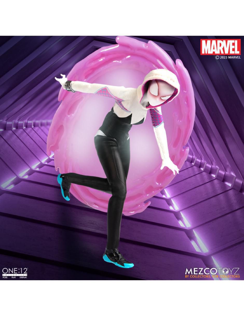 Figura de colección articulada Spider-Man Across the Spiderverse Ghost-Spider Deluxe 6