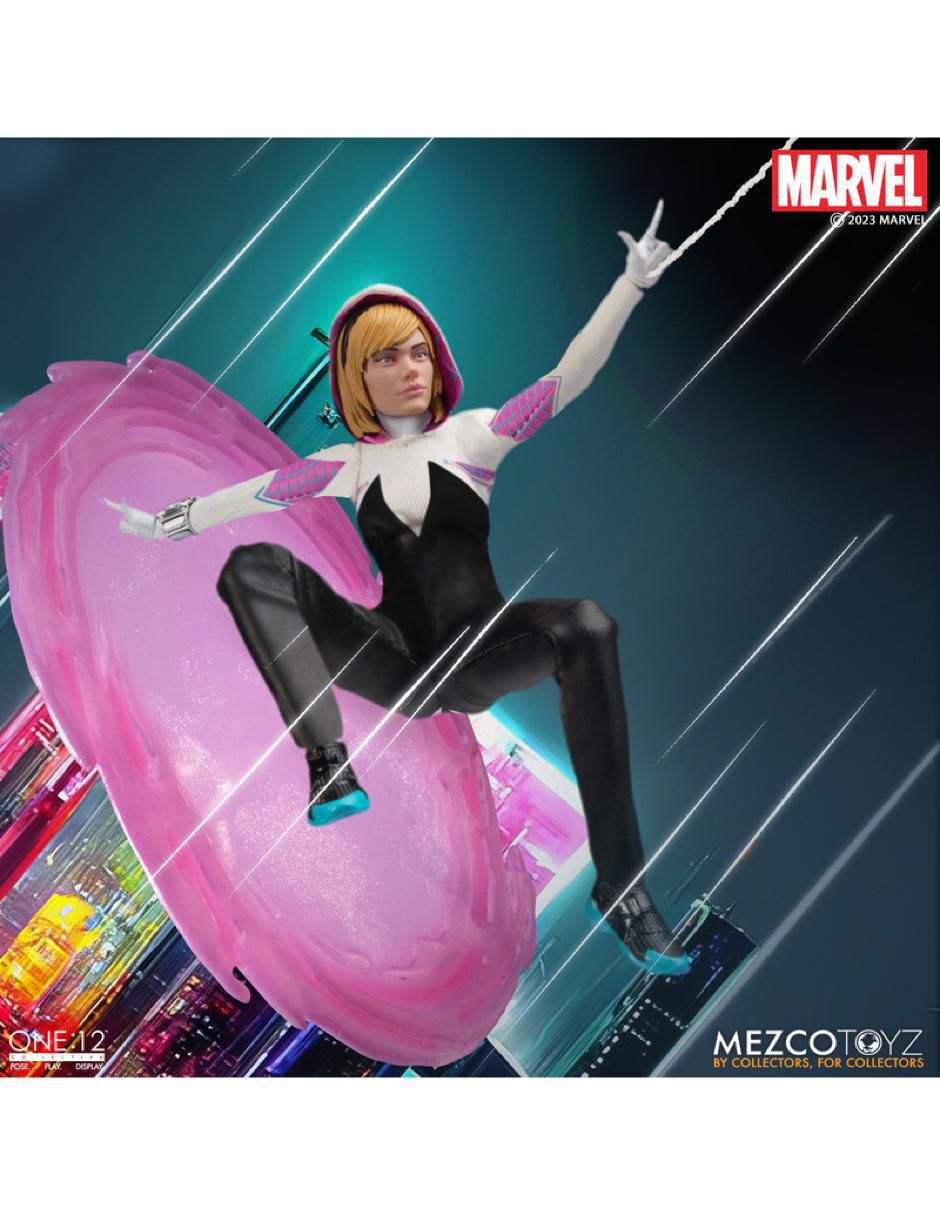 Figura de colección articulada Spider-Man Across the Spiderverse Ghost-Spider Deluxe 10