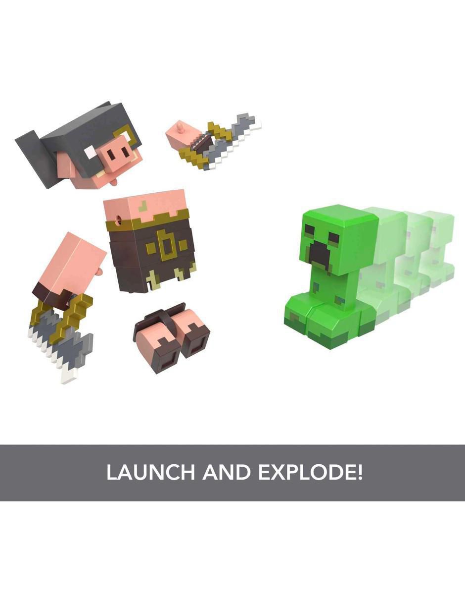 Set figuras acción articulada Minecraft Legends Collectors 4