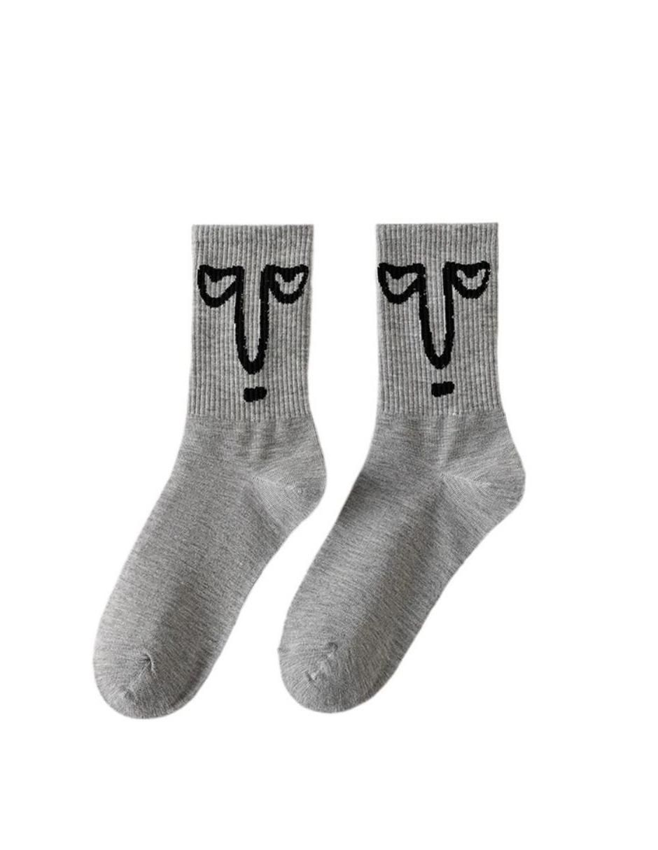 Calcetines antiderrapante Emojigrey de poliéster infantil
