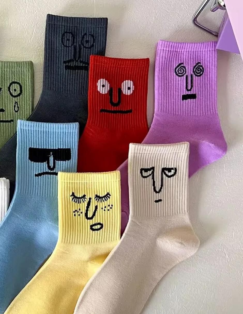 Calcetines antiderrapante Emojigrey de poliéster infantil 3