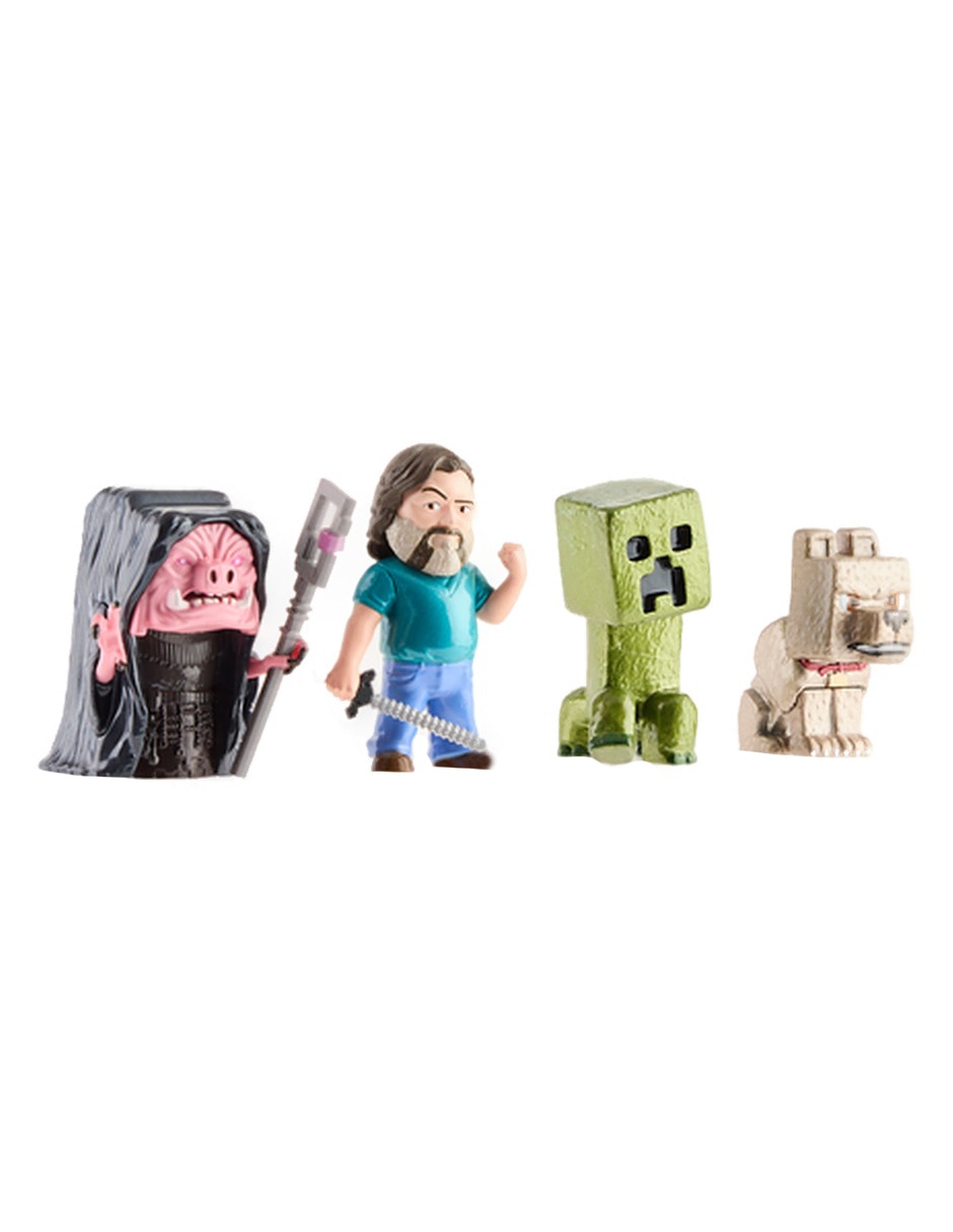 Set figura de colección Steve, Creeper, Dennis, Malgosha 2