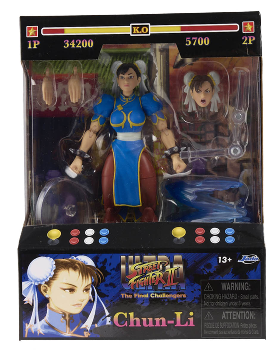 Set figuras acción articulada Street Fighter Chun Li