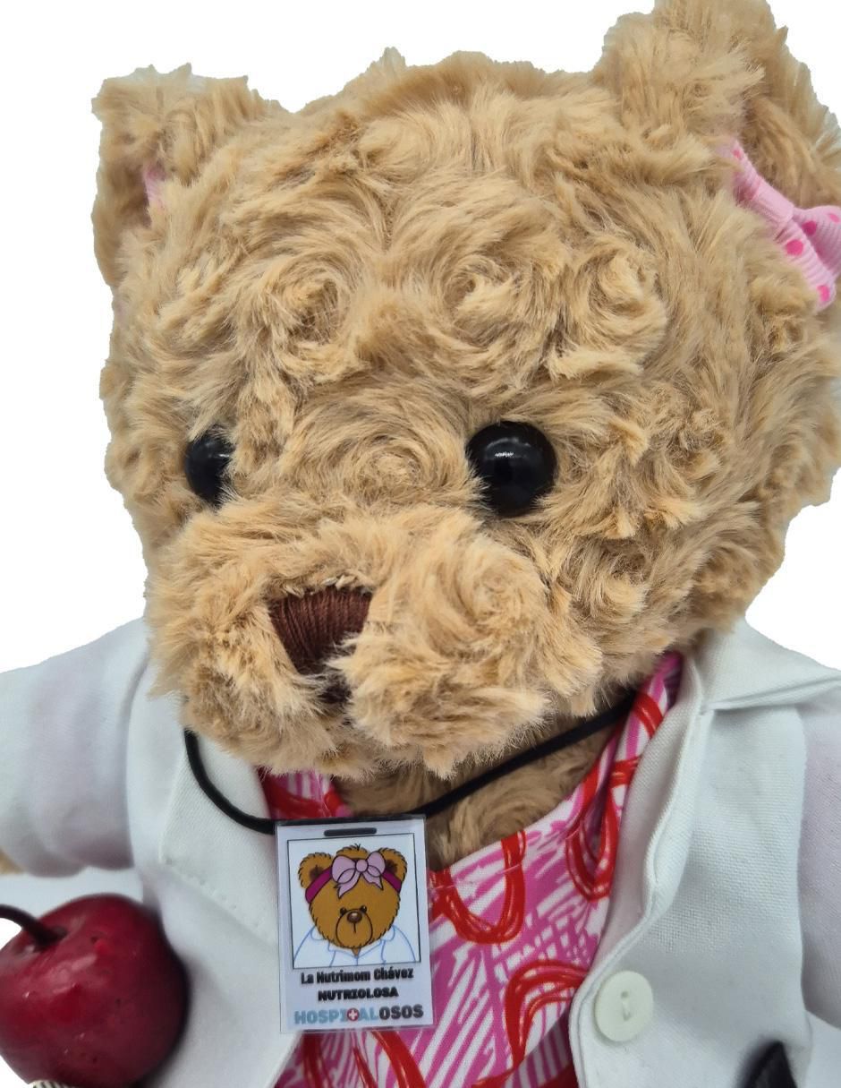 Peluche de Oso Hecho a mano de 34 cm