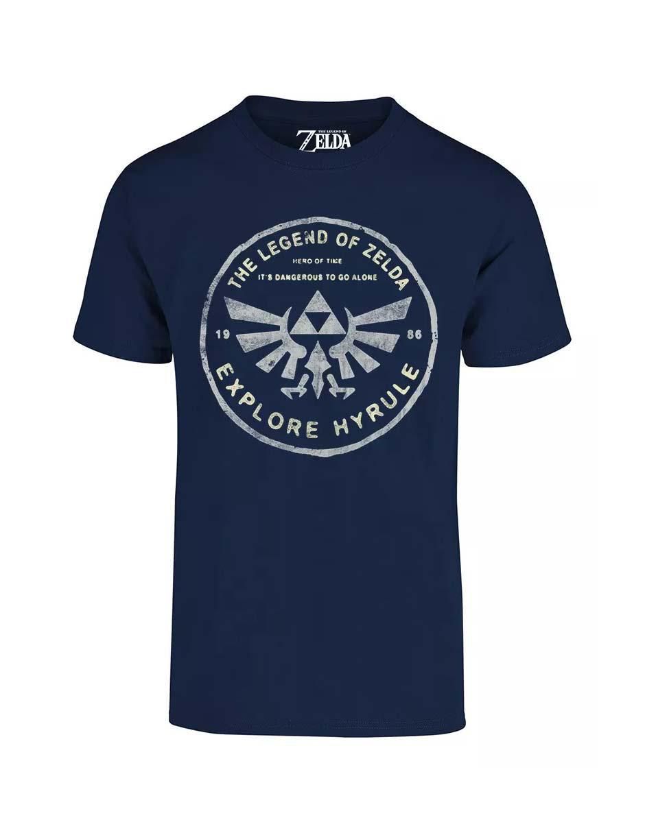 Playera Zelda cuello redondo para hombre