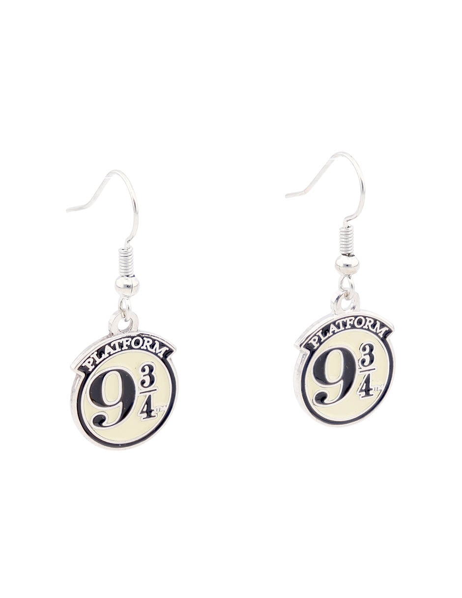 Aretes circulares Harry Potter con acabado esmaltado 2
