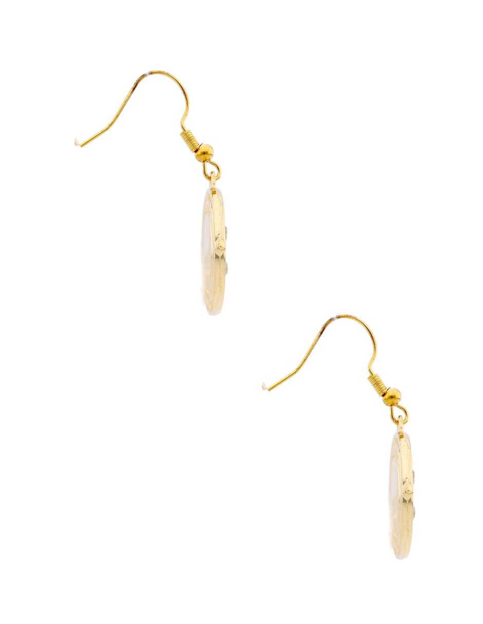 Aretes circulares con acabado brillante 3