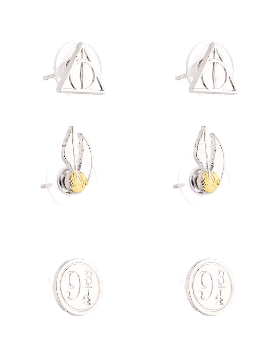 Set de aretes con acabado pulido 2