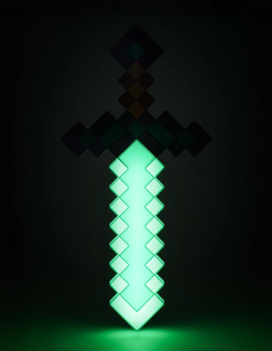 Lámpara de mesa Paladone led Minecraft Espada De Diamante
