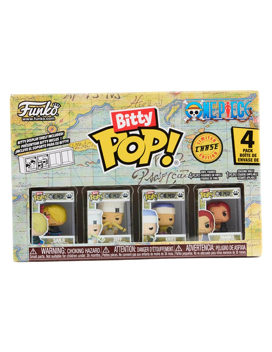 Set POP! One Piece Sanji, Zeff, Krieg y Shanks