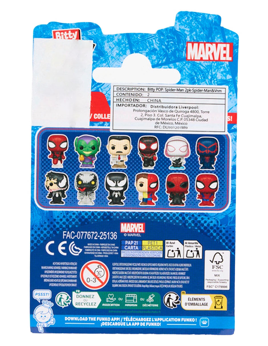 Bitty POP! Marvel Spider-Man y Venom 3