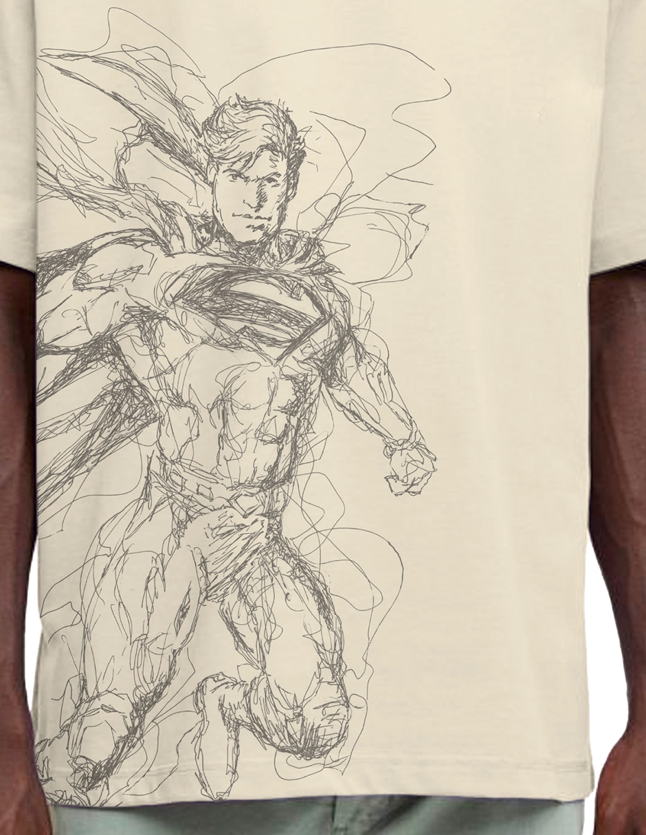Playera Superman manga corta para hombre