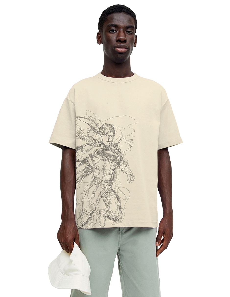 Playera Superman manga corta para hombre