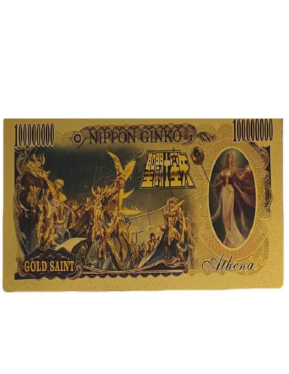 Billete conmemorativo de saint seiya Billete conmemorativo de saint seiya