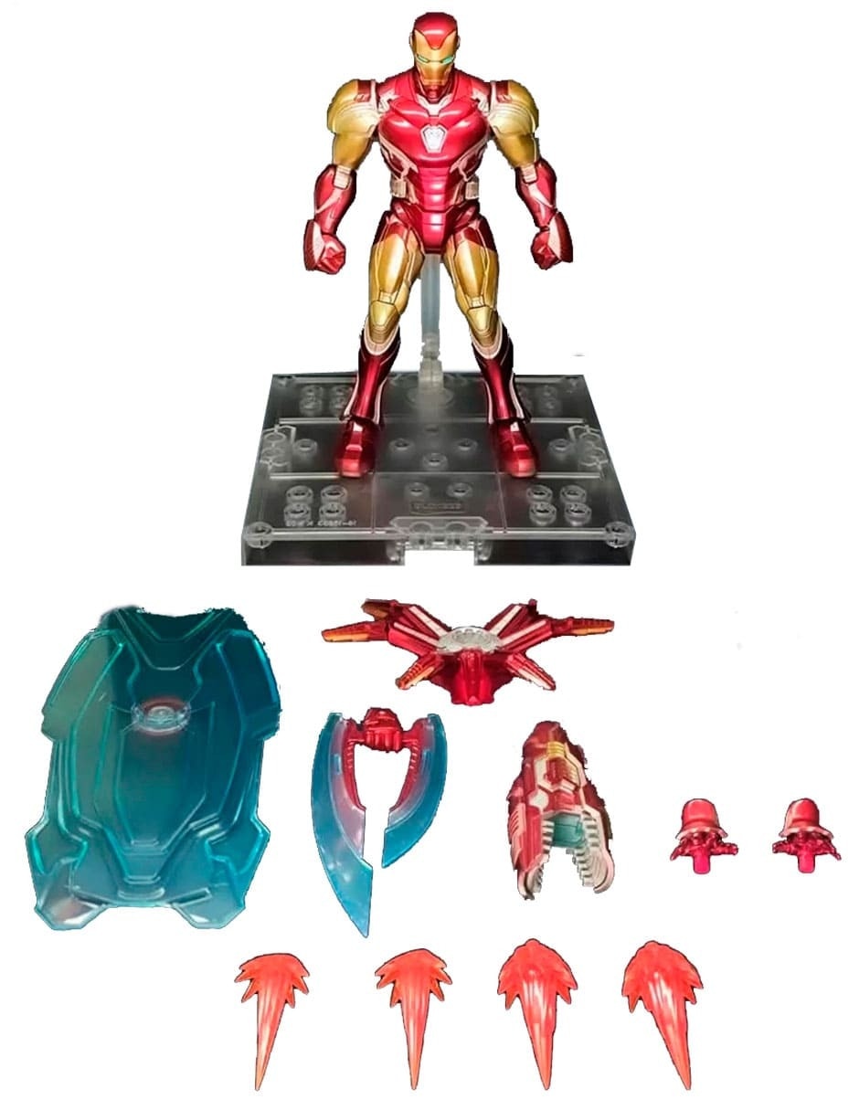 Figura de colección articulada Infinity Iron Man Mark LXXXV Blokees