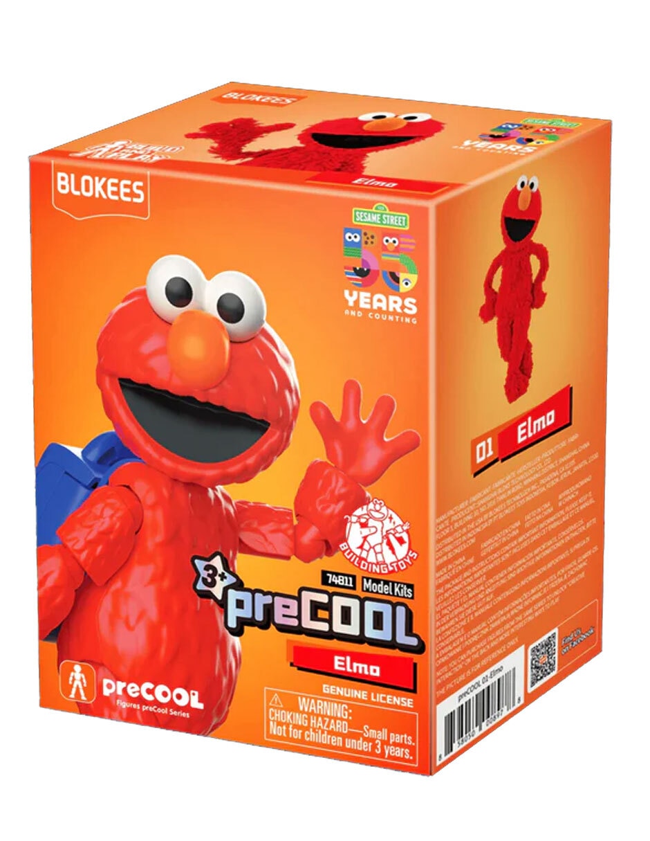 Figura de colección articulada Plaza Sésamo Elmo Blokees