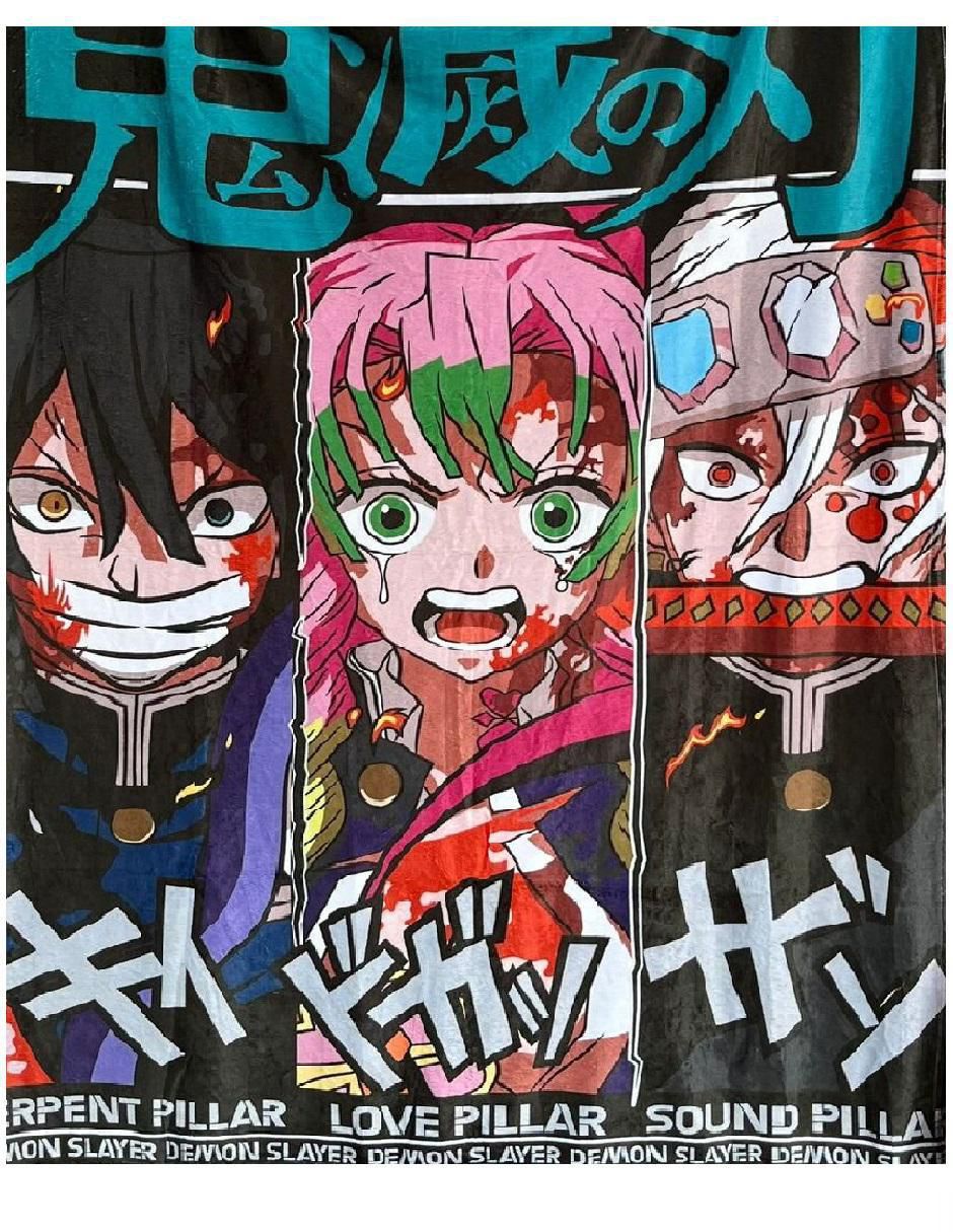 Frazada de tejido suave Demon Slayer Demon Slayer: Kimetsu No Yaiba Frazada de tejido suave Demon Slayer Demon Slayer: Kimetsu No Yaiba