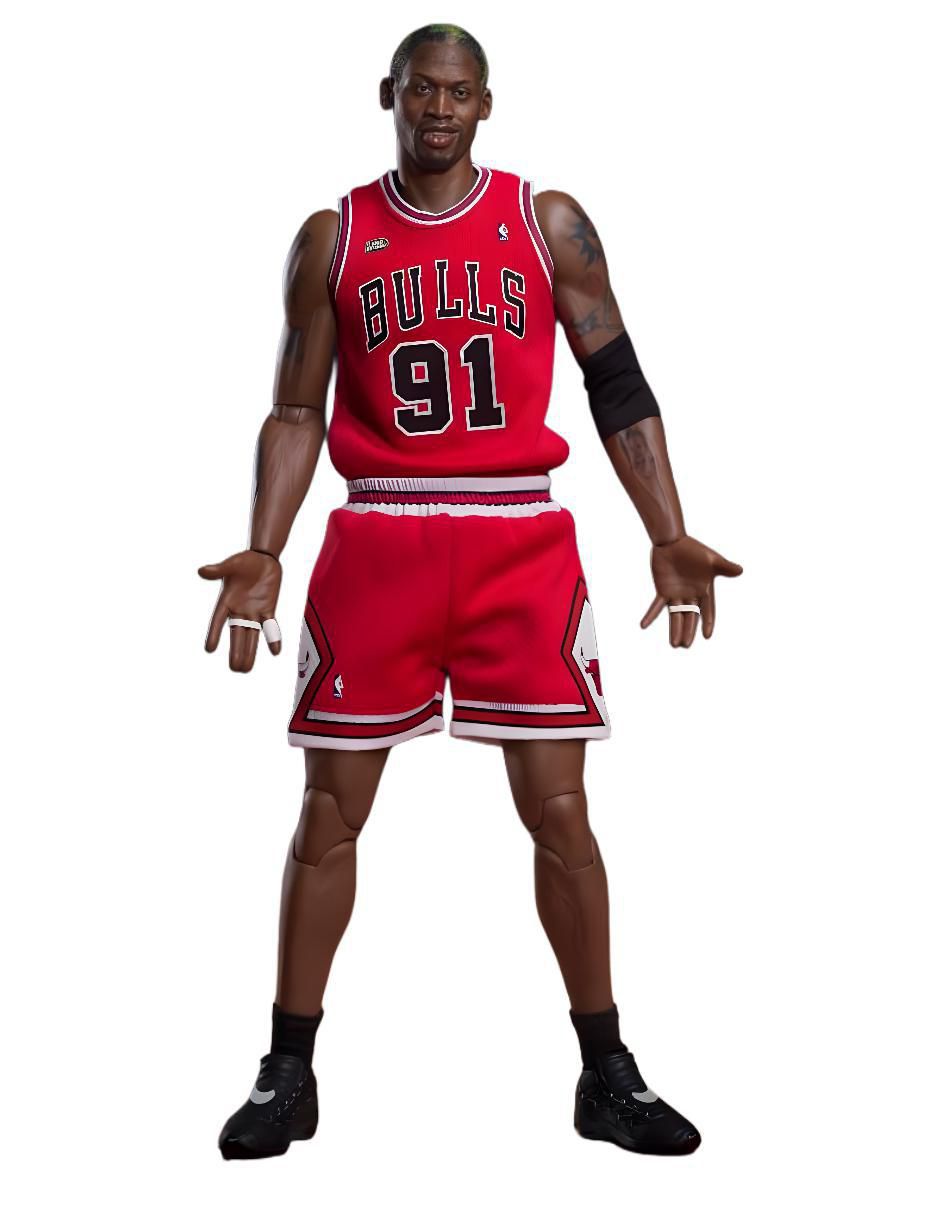 Figura de colección articulada Chicago Bulls Dennis Rodman Limitada Figura de colección articulada Chicago Bulls Dennis Rodman Limitada