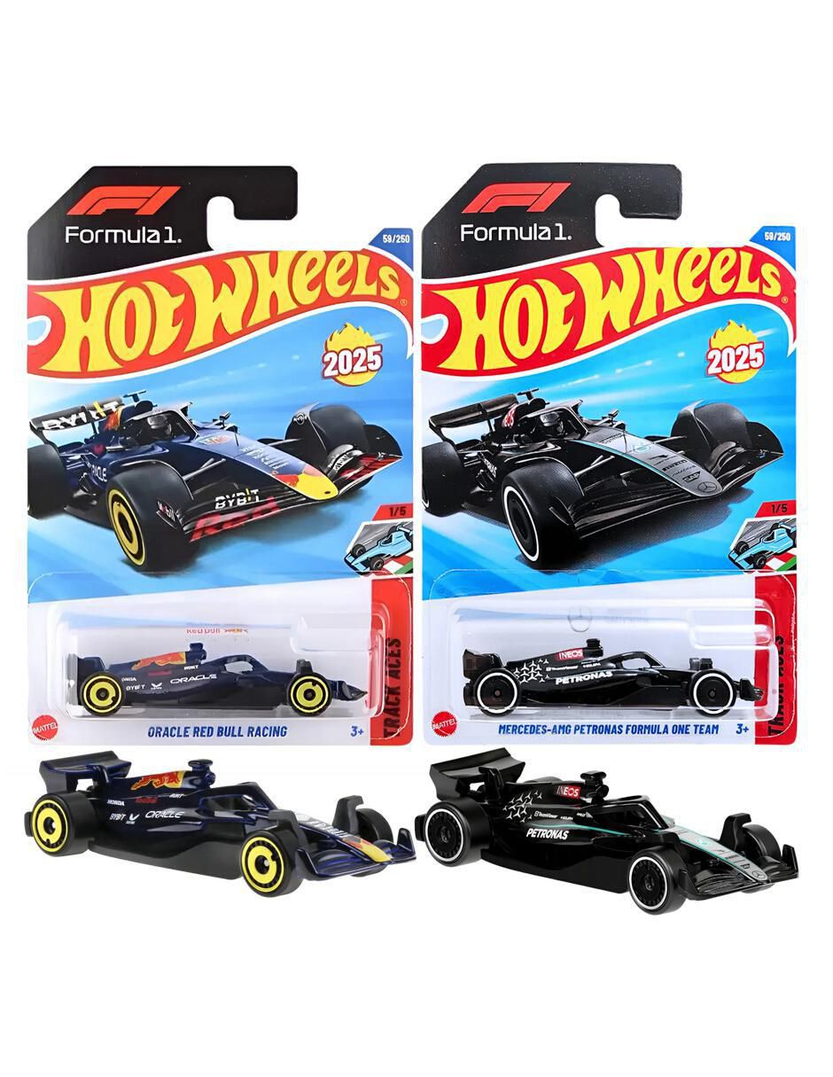 Set de vehículos formula1 oracle red bull racing y mercedes-amg petronas 4